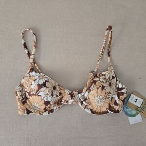 Volcom 'MOOD BLOOMS' Underwire Bikini Top - Melon, XS